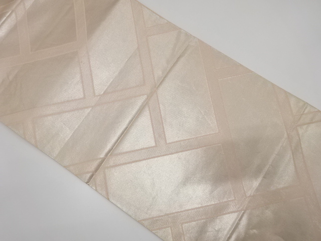 アンティーク　桧垣模様織り出し全通袋帯（着用可）